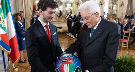 Bagnaia al Quirinale: “Bello vincere con una moto italiana”
