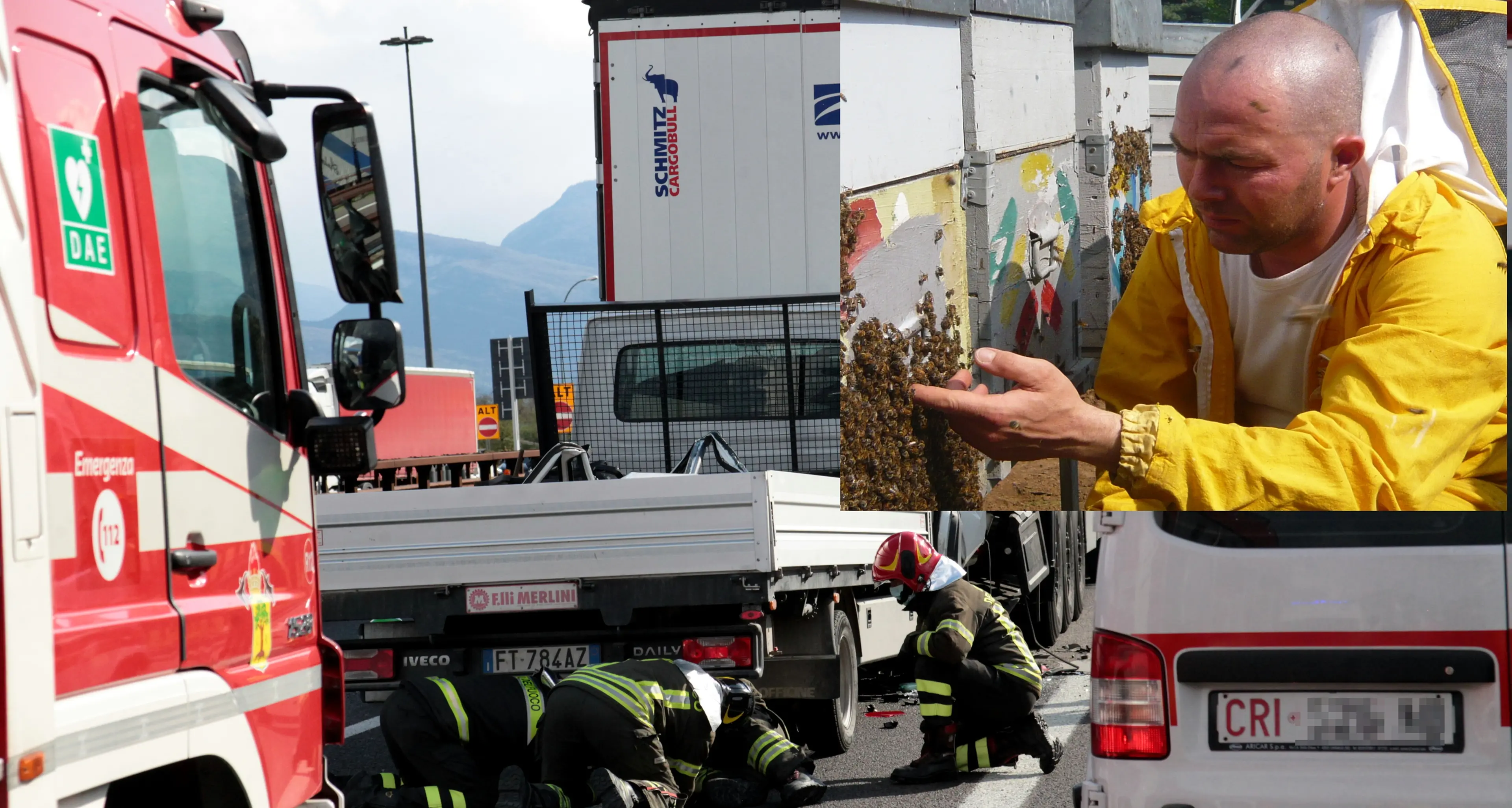 E’ morto l’apicoltore Andrea Paternoster, coinvolto giovedì nel gravissimo incidente in A22