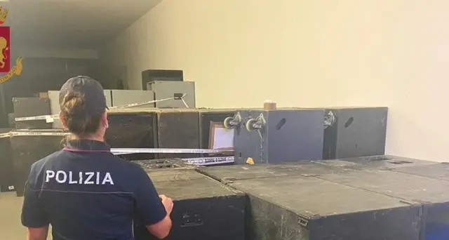 Rave party: sequestrato sistema audio da 150mila euro
