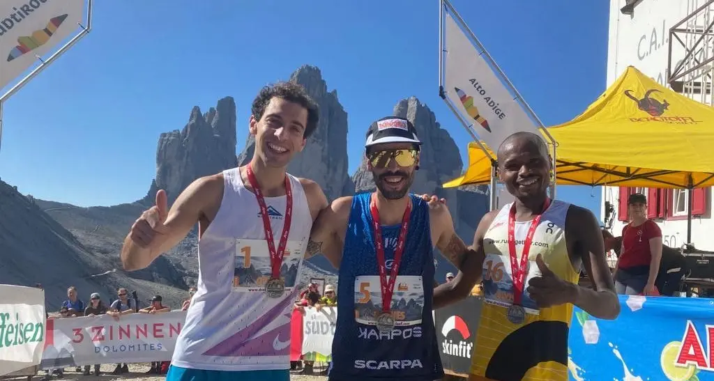 Drei Zinnen Alpine Run, in Pusteria il trentino Cesare Maestri cede lo scettro a Perkmann
