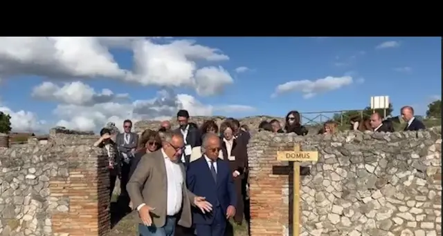 G7: dopo il vertice Piantedosi visita il sito di Aeclanum