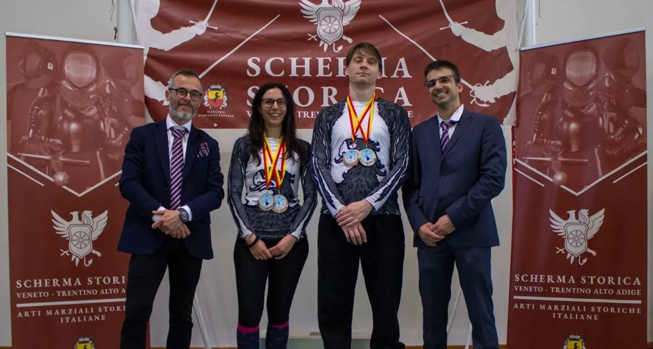 Scherma storica trentina protagonista a Padova: podi e vittorie nella tappa finale dell’Alpeadria