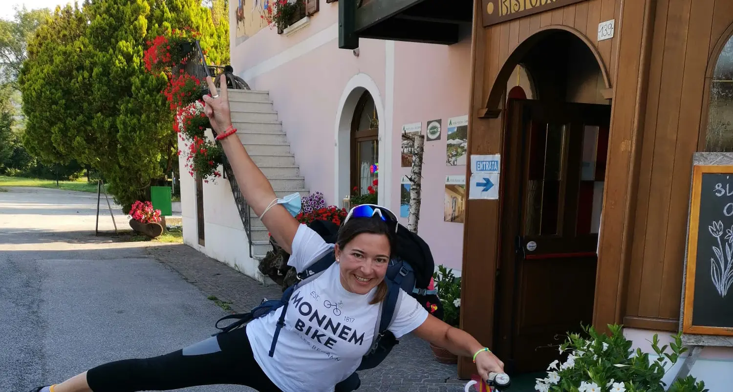 Dalla Germania a Tremalzo in bicicletta passando per i valichi delle Alpi: con una Graziella