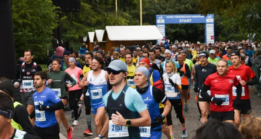 Oltre 6.000 runner da 77 Paesi al via della Garda Trentino Half Marathon