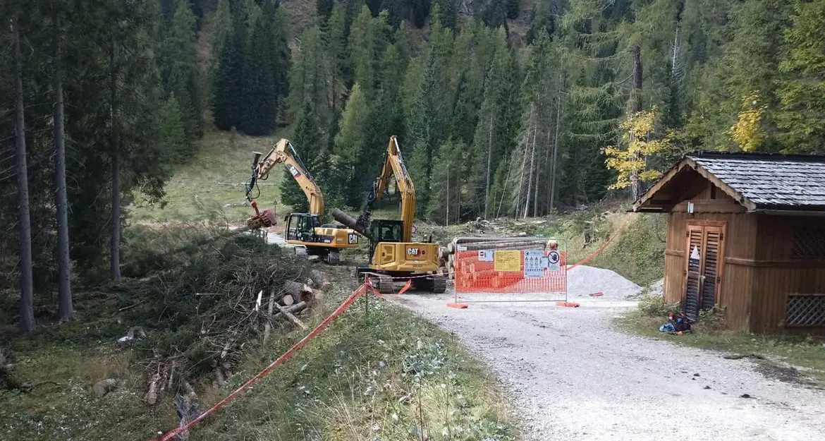 Nuova cabinovia San Martino-Rolle, iniziati i lavori di base