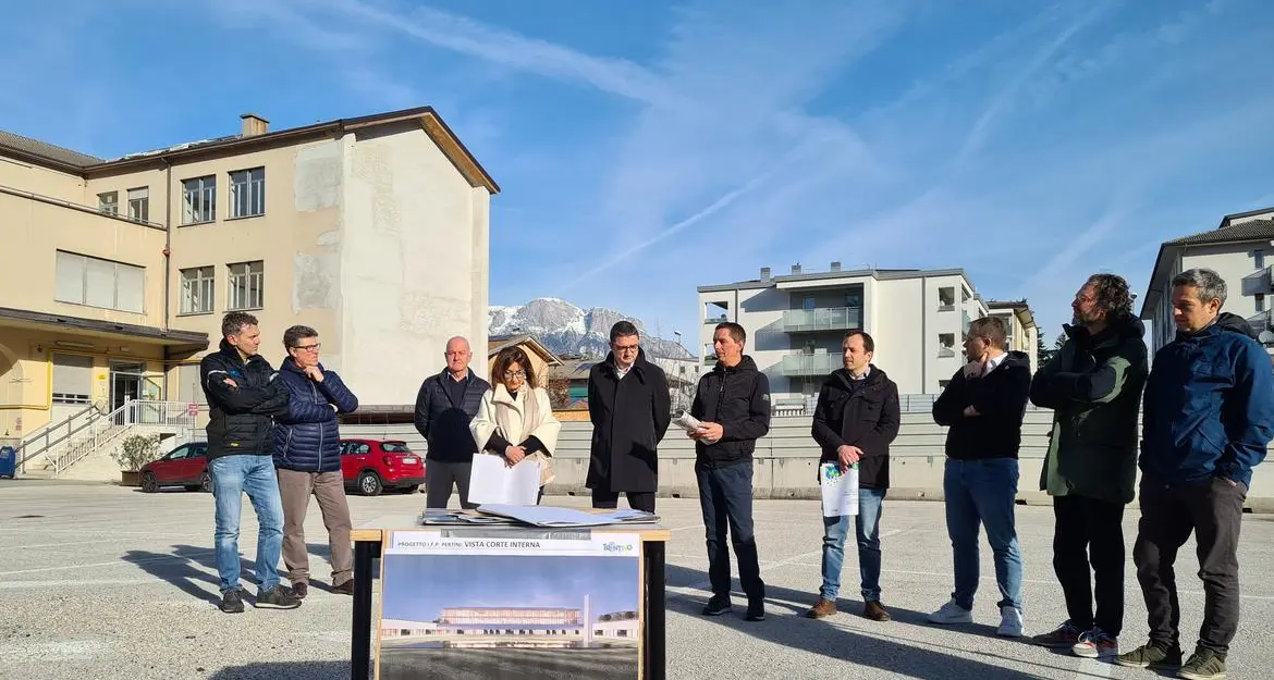 Al via i lavori per il nuovo Istituto professionale Pertini di Trento: sarà pronto – se tutto va bene – fra 998 giorni (nel 2027)