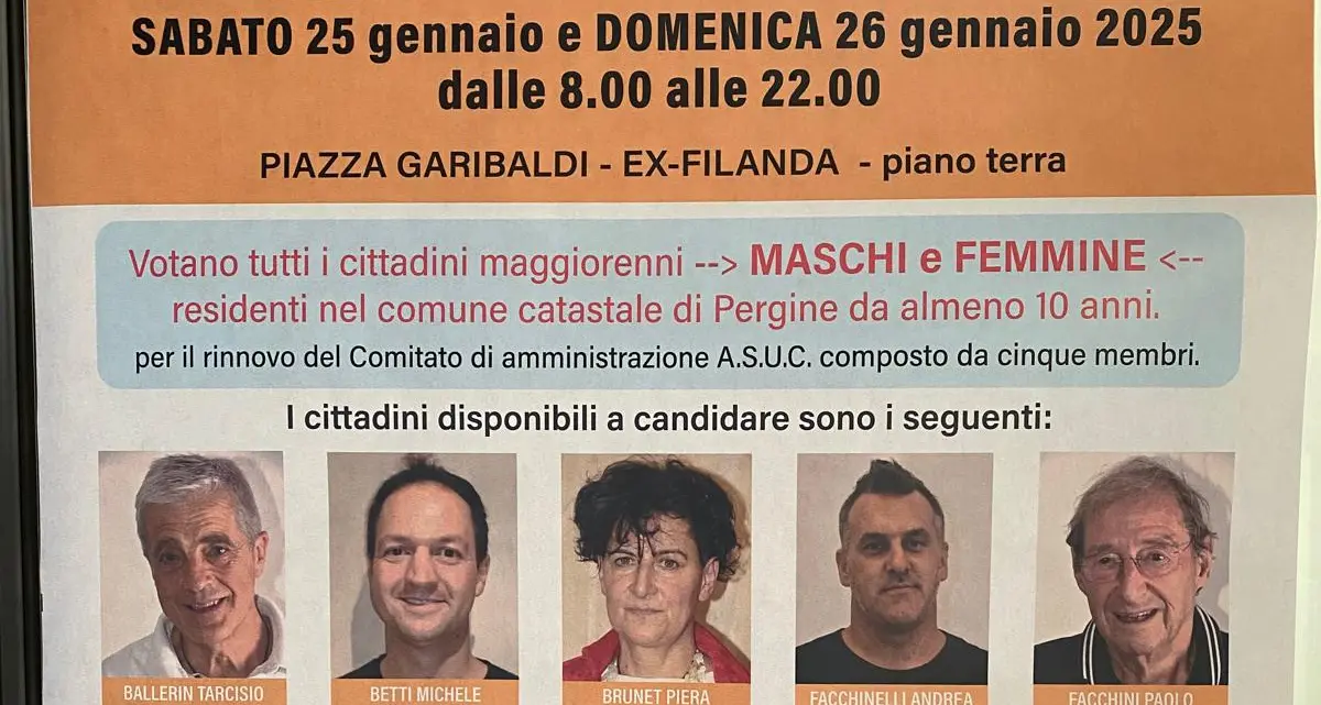 Asuc di Pergine, quorum del 30 per cento raggiunto (per un pelo) alla seconda consultazione