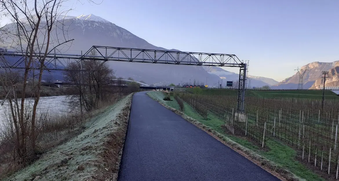 A fine mese riapre la ciclabile in Destra Adige, dal ponte di Ravina a Mattarello