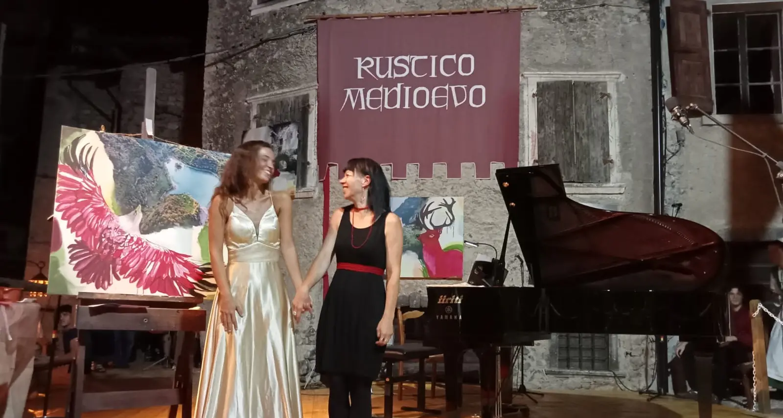 «Tra musica e pittura»: a Canale di Tenno un grande successo per Virginia Benini e Irene Piazza