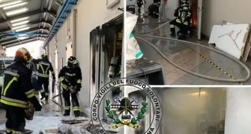 Fiamme in un locale dell’ospedale di Borgo, provvidenziale l’immediato intervento dei vigili del fuoco