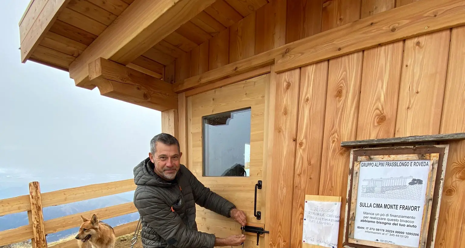 Nuovo bivacco sul Fravort: lavori terminati, giusto in tempo per la nevicata