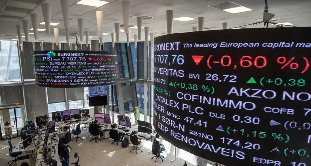 Borsa: Europa giù, salgono rendimenti titoli di stato, Milano -0,75%