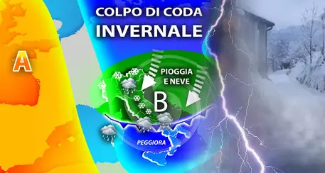 Nuovo colpo di coda dell'inverno da domenica: crollo delle temperature e forte vento. Le previsioni