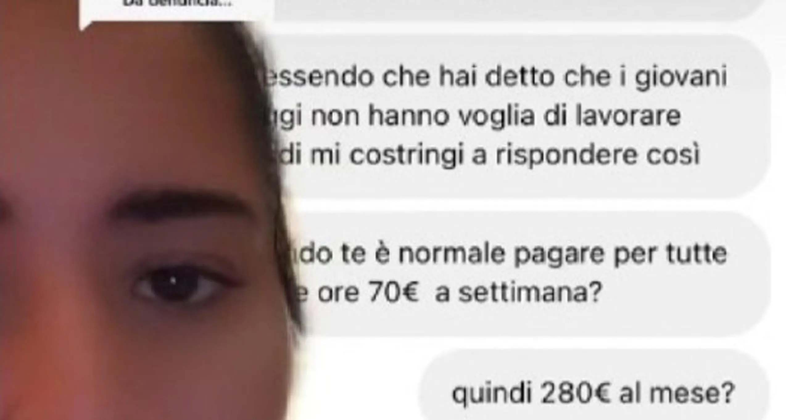 Le offrono 280 euro al mese per lavorare 10 ore al giorno. «Non accetti? Allora non hai voglia di lavorare»