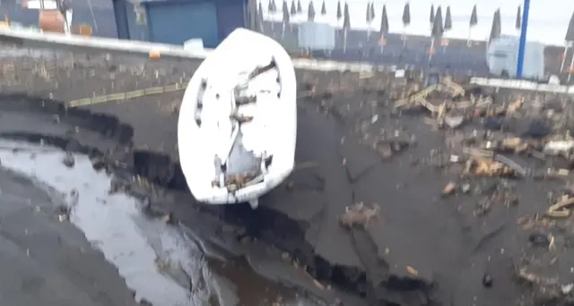 Stromboli: dopo alluvione bonificata Spiaggia lunga