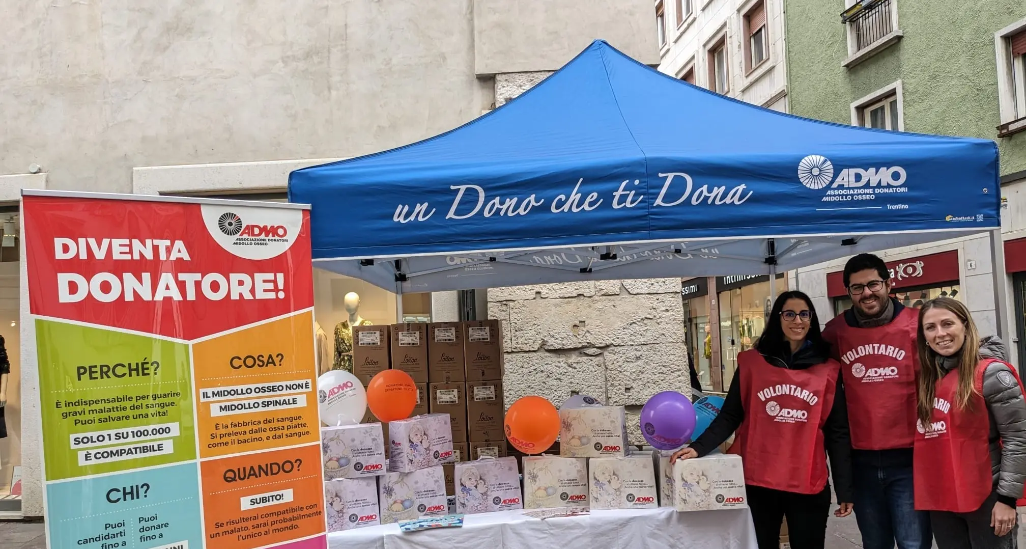 Sabato e domenica torna in 40 piazze trentine la campagna di raccolta fondi “Una Colomba per la Vita” di Admo