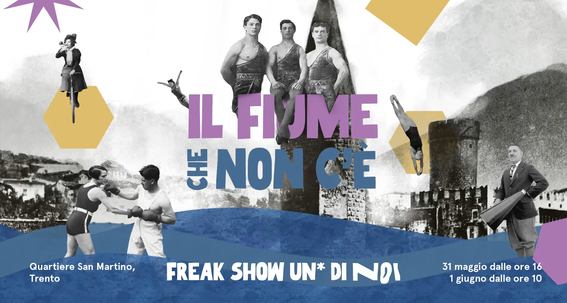 Trento, il quartiere San Martino e una festa per \"Il fiume che non c'è\": quest’anno a tema “freak”